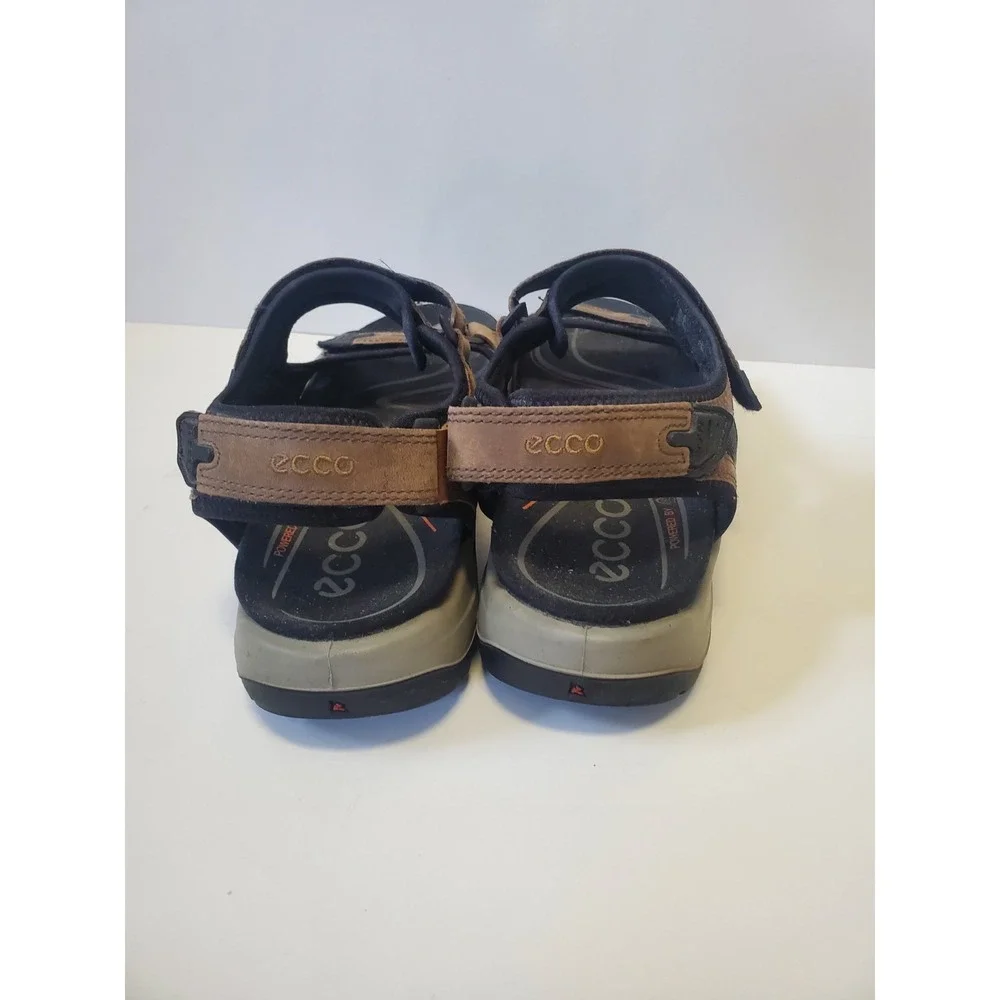 ECCO Yucatan sandals Men 48 US 14 EXPRESSO BROWN nubuck leather  Strap Walking